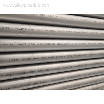 ASTM B407 UNS N08810 Nickel Alloy Seamless Pipe